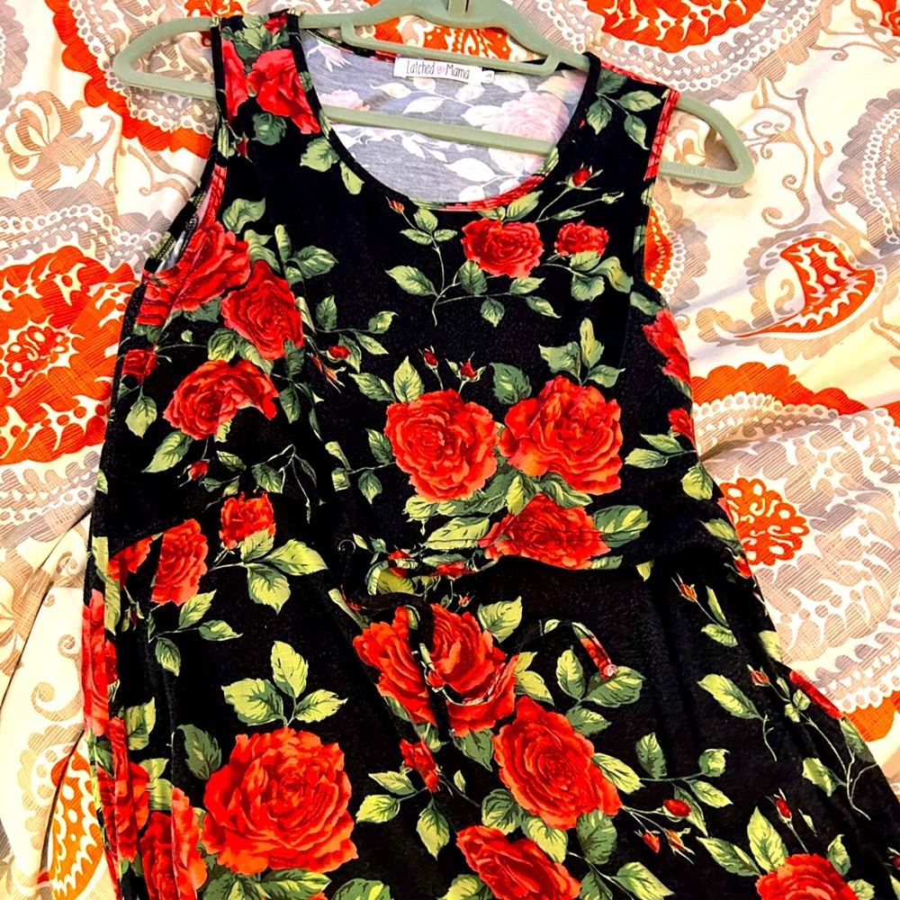 LM floral sleeveless dress